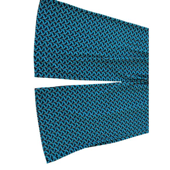 Diane Von Fursternburg Wide Leg Geometric Pants Size 8 Artsy Casual 100% Silk - Picture 15 of 16